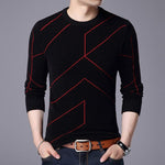 2020 New Autumn Winter Fashion Brand Clothing Pullover Mens Sweaters O Neck Slim Fit Breathable Solid Color Sweaters For Men