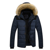 NaranjaSabor 2020 Winter New Men's Thick Coat Casual Overcoats Mens Jackets Parkas Male Outwear Inside Fleece Hooded Coats 6XL