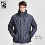 TIGER FORCE 2020 new arriva spring autumn  sport jacket with a hood casual men jackets and coats with  zipper warm clothes 50612