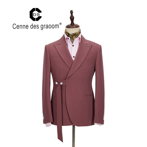 2020 Cenne Des Graoom New Men Suit Two Pieces Slim Fit High Quality Wedding Singer Drama Stage Costume Party Prom DG-ATM
