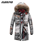Padded 2019 Winter Brand Clothes Men's Casual Thick Keep Warm Parkas X-Long Style Fur Collar Hooded Windbreakers Jacket 8XL