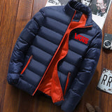 HOT High-quality men's printed down jacket warm and thick brand men's winter jacket design men's coat parka hoodie